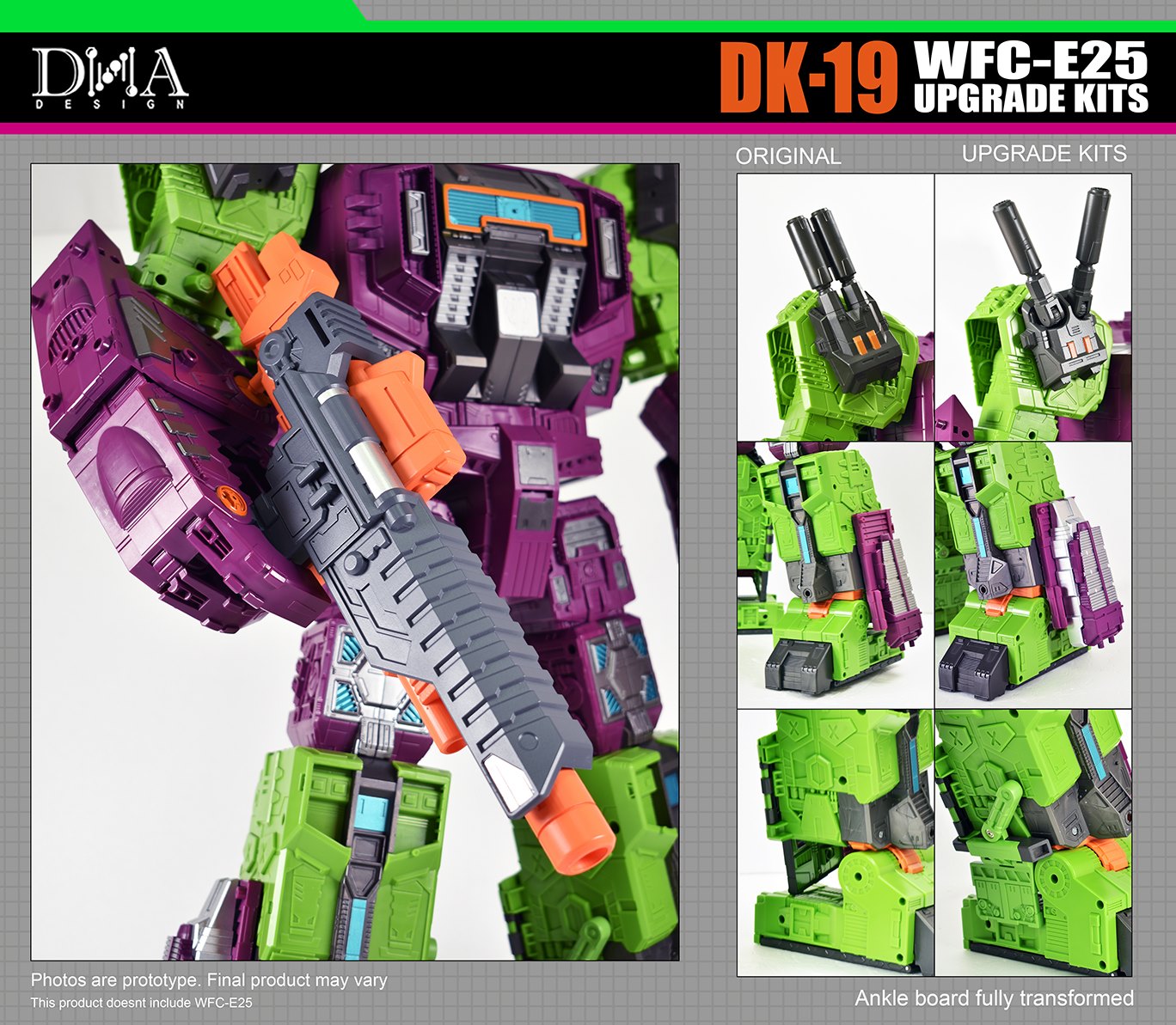 DNA DESIGN DK-19 + DK-21 WFC-E25 Earthrise Scorponok Upgrade Kits